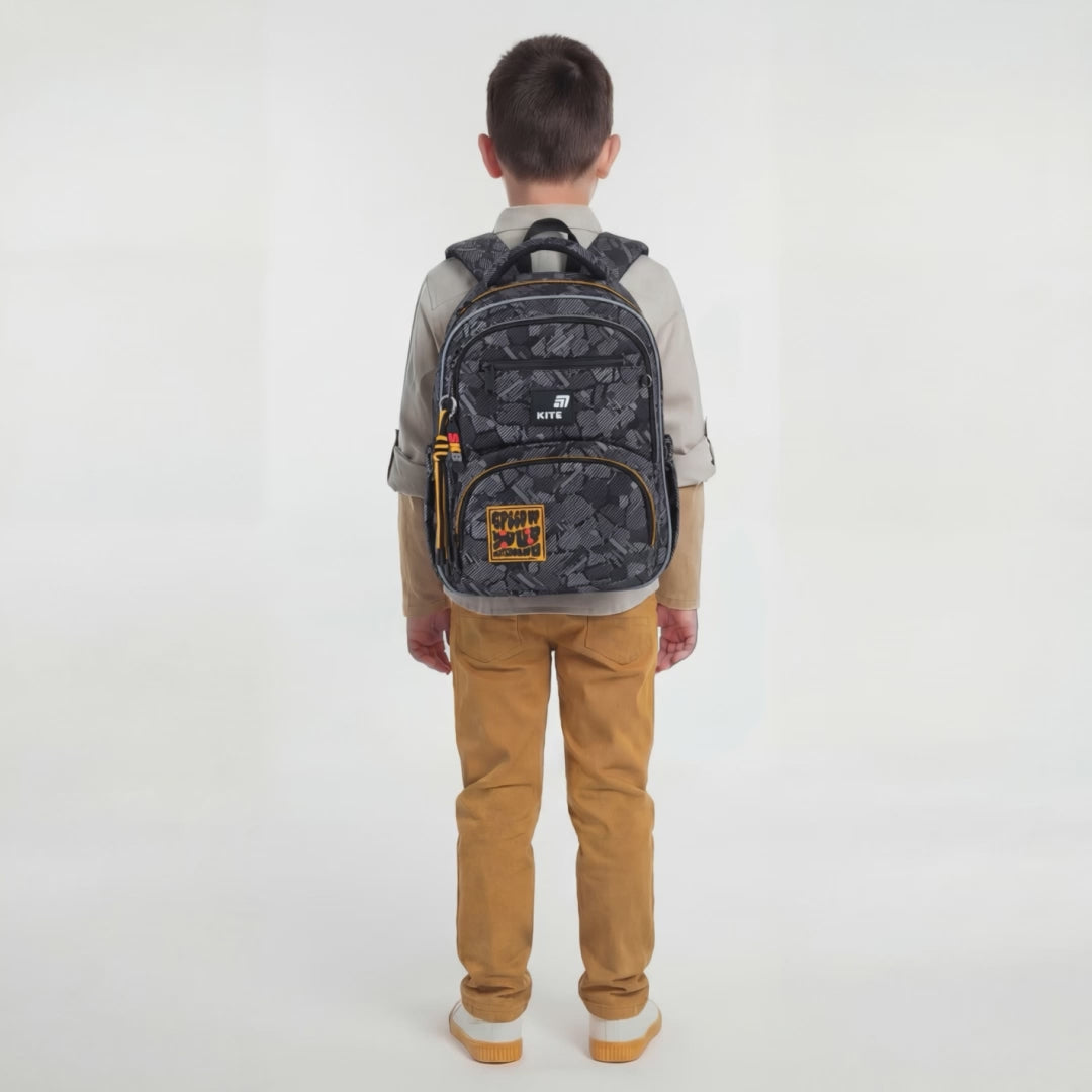 Rucsac școlar ortopedic Kite Freestyle pentru băieți, clasele 1-5