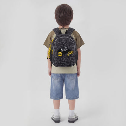 Rucsac ușor preșcolar Kite DC Batman pentru băieți cu petice cu velcro