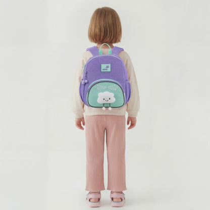 Rucsac preșcolar drăguț Kite Kids pentru fete, cu nor de pluș și breloc
