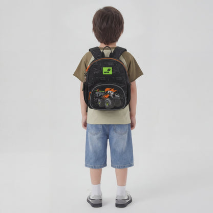 Rucsac Kite Kids Monster Truck Preșcolar Negru pentru Băieți cu Breloc pentru Grădiniță