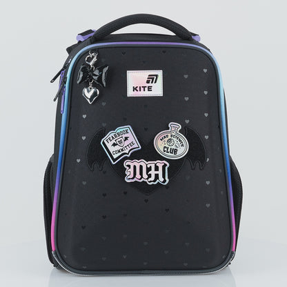 Ghiozdan ortopedic pentru fete, clasele I-IV, cu petice Monster High Kite