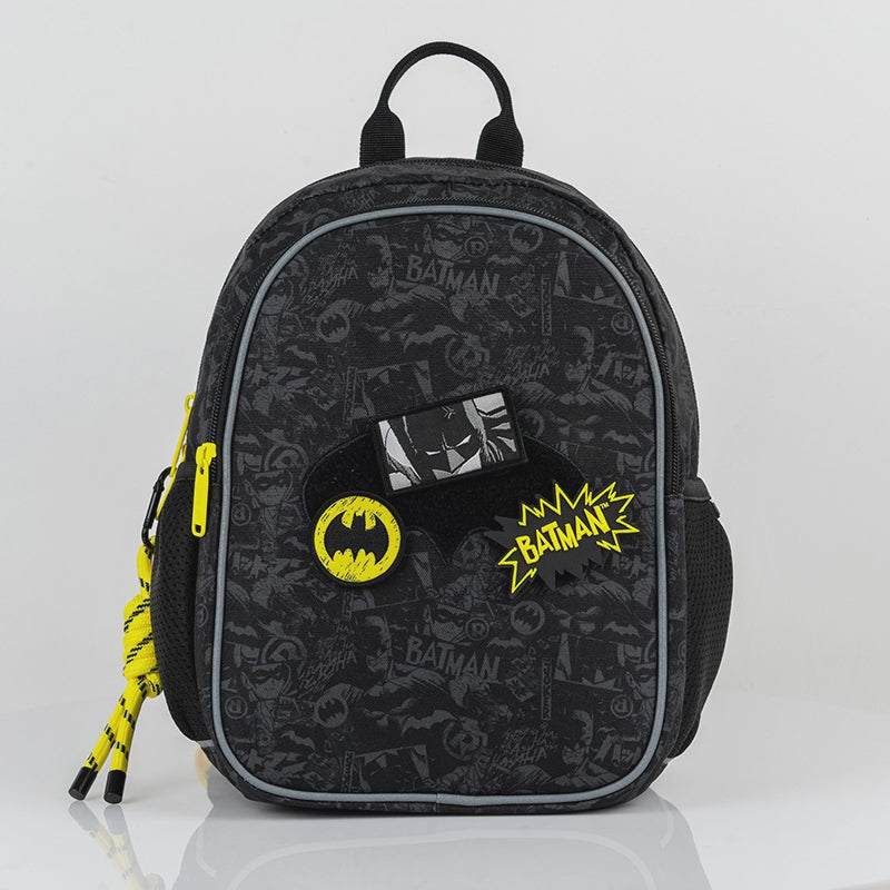 Rucsac ușor preșcolar Kite DC Batman pentru băieți cu petice cu velcro