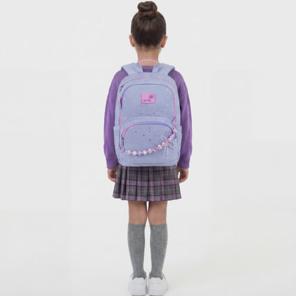 Rucsac școlar ortopedic Kite Twinke violet pentru fete, stea