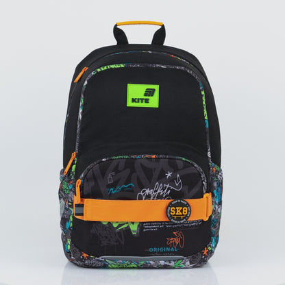 Rucsac școlar ortopedic Kite Street Style pentru băieți cu petice