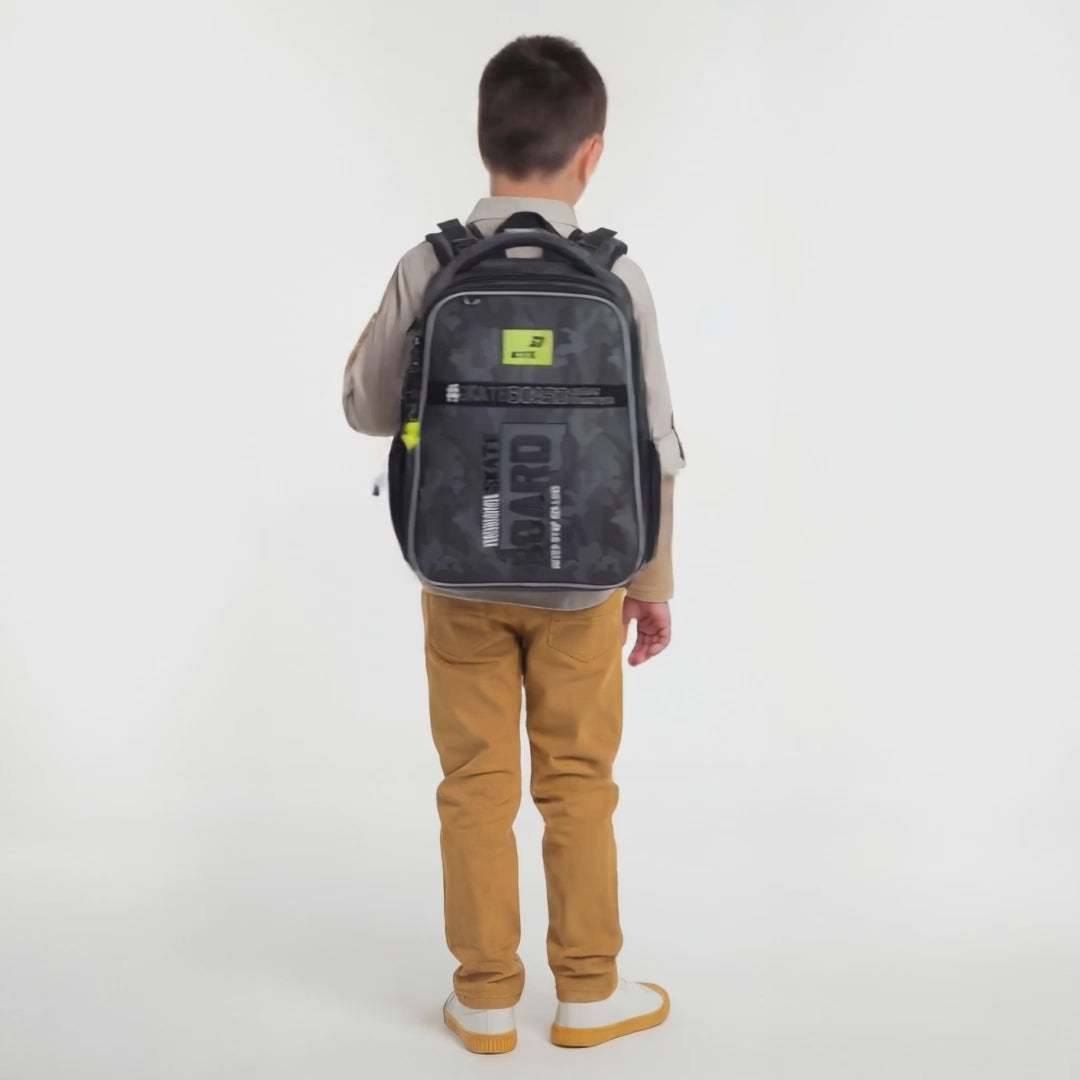 Rucsac ortopedic pentru școală, pentru băieți, clasele 1-4, Kite SK8 Board