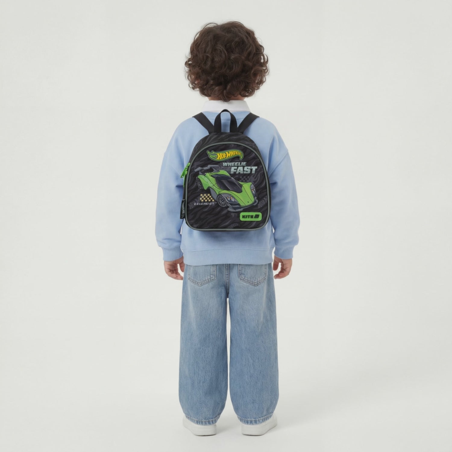 Rucsac preșcolar Hot Wheels Kite pentru băieți cu vârsta cuprinsă între 2 și 5 ani, cu curea de piept