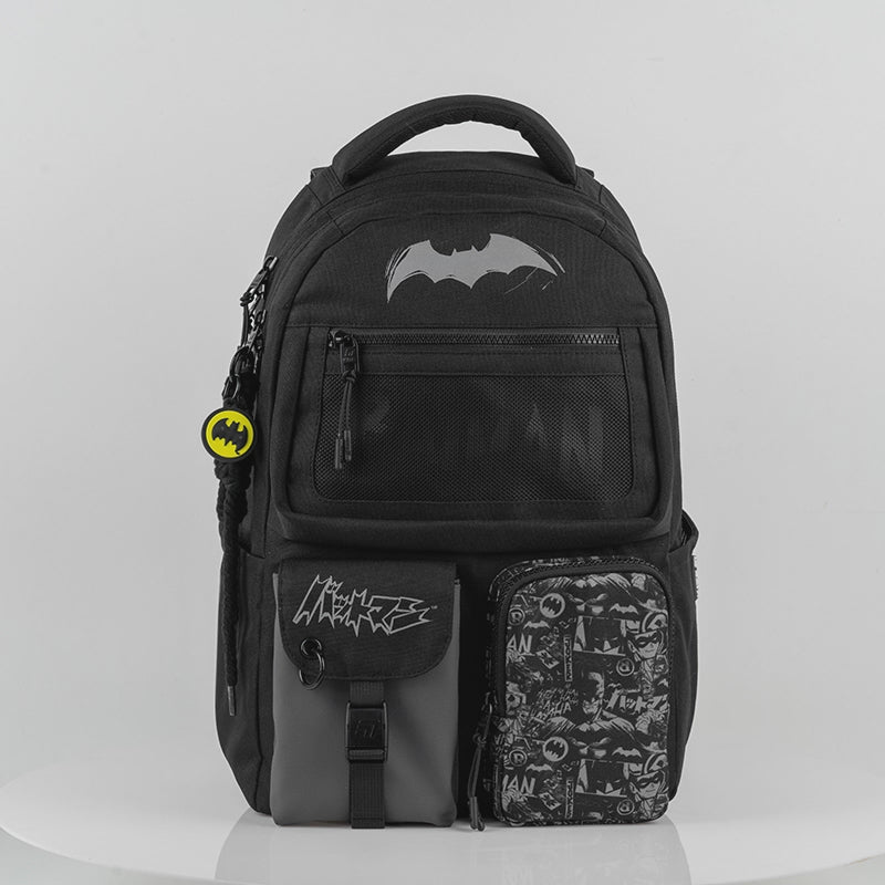 Rucsac școlar pentru băieți 9-12 ani negru DC Batman Kite