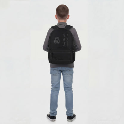 Ghiozdan școlar negru Real Madrid pentru băieți 9-12 ani Kite