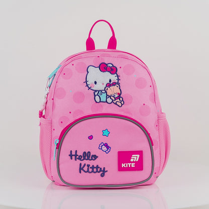 Rucsac preșcolar Kite Hello Kitty pentru fete, roz, cu breloc
