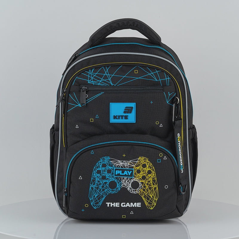 Rucsac școlar Kite Next Level pentru băieți, clasele 1-5, negru, ortopedic
