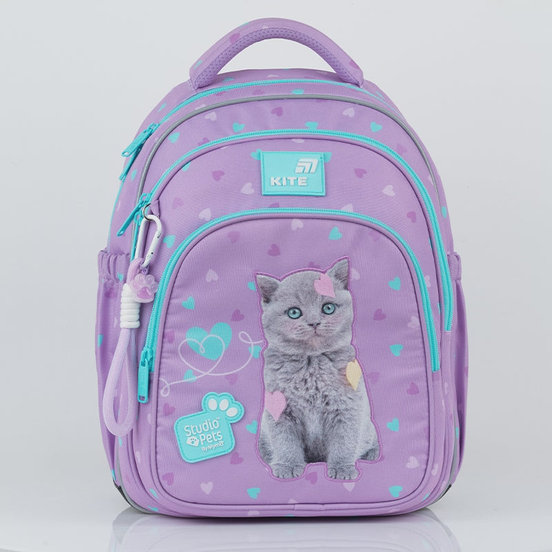 Rucsac școlar ortopedic Kite Studio Pets pentru fete 6-8 ani