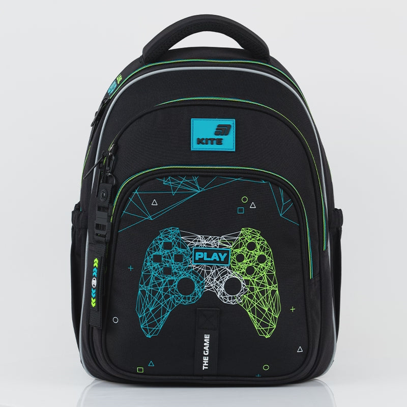Rucsac școlar ortopedic Kite Next Level pentru băieți 9-12 ani, ergonomic, negru