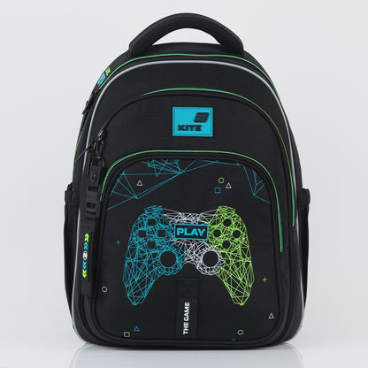 Rucsac școlar ortopedic Kite Next Level pentru băieți 9-12 ani, ergonomic, negru