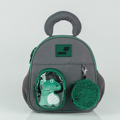 Rucsac preșcolar Kite Croco Boo cu jucărie și portofel pentru băieți 2-5 ani