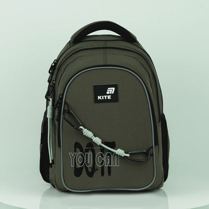 Rucsac școlar ortopedic Kite Trust Yourself verde pentru băieți 9-12 ani